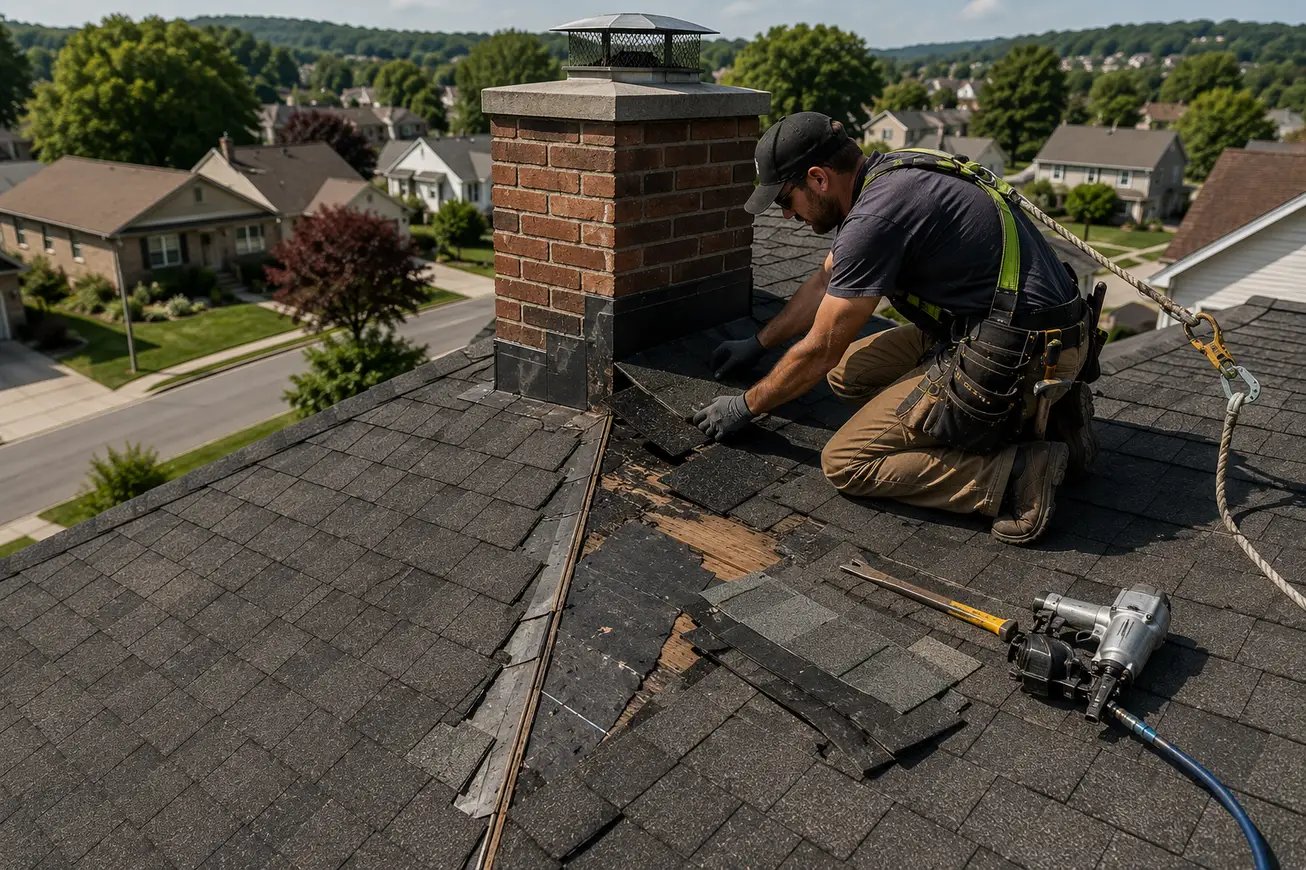 Roof leak detection in a Pittsburgh home