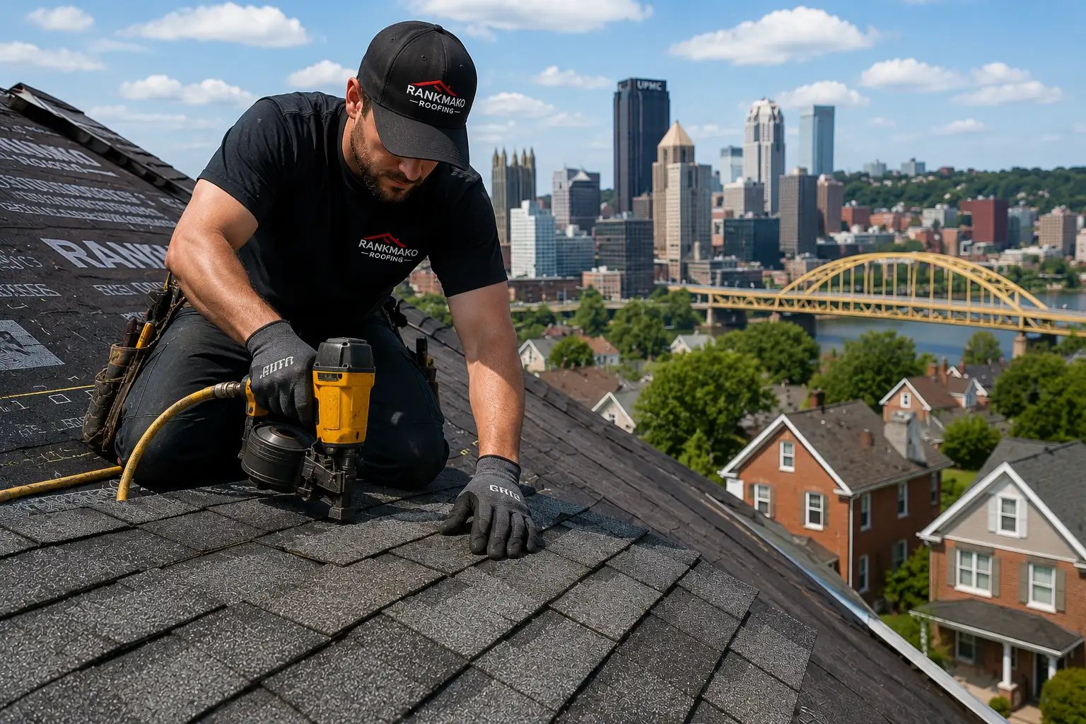 New asphalt shingle installation in Pittsburgh